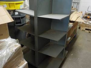 Metal Quadracart Stand with 8 Compa...