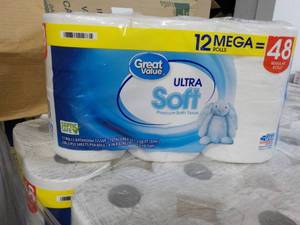 12 Mega Rolls Great Value 2 ply Toi...