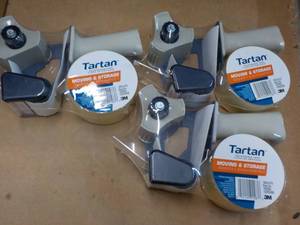 3 ct Tartan Packaging Tape and Disp...