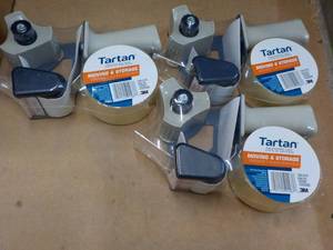 3 ct Tartan Packaging Tape and Disp...