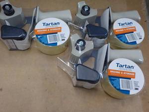 3 ct Tartan Packaging Tape and Disp...