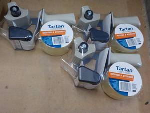 3 ct Tartan Packaging Tape and Disp...