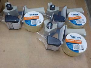 3 ct Tartan Packaging Tape and Disp...