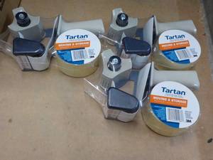 3 ct Tartan Packaging Tape and Disp...