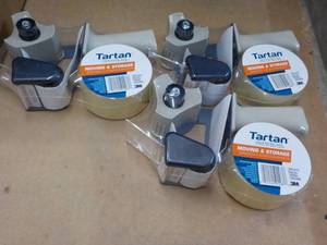 3 ct Tartan Packaging Tape and Disp...