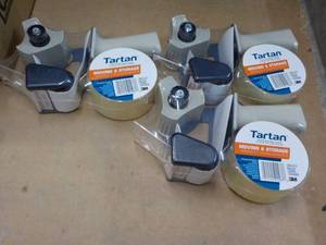 3 ct Tartan Packaging Tape and Disp...