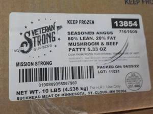 10 lb. Frozen Box Seasoned Angus wi...