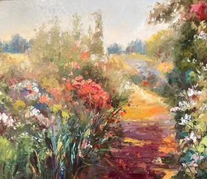 lot 52 image: Original Oil on Board Floral Painting by A. Fero