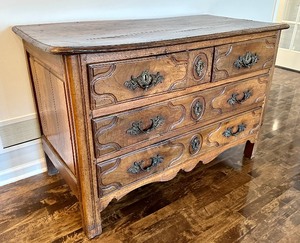 lot 12 image: Antique 1750 Louis XV Walnut Provincial Commode