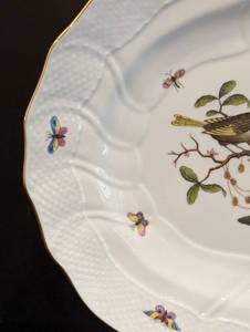 lot 19 image: Herend Rothschild Oval Bird Platter
