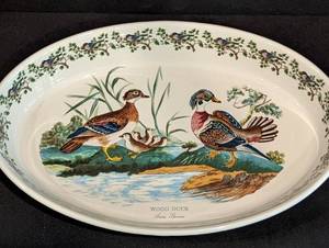 lot 43 image: Portmeirion Wood Duck Oval Casserole Dish
