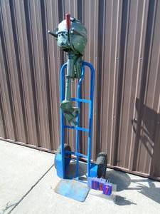 Johnson 3 hp outboard motor. Fires on ether. Very nice shape. As shown.