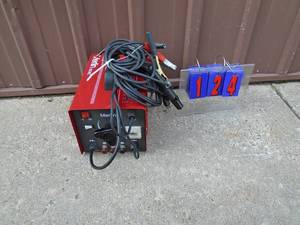 Merlin 120 volt stick welder. Hardly used. Tested & works. As shown.