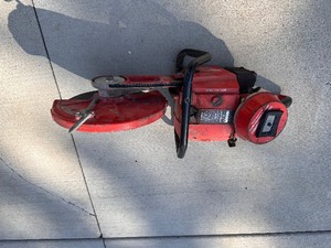 lot 10 image: HomeLite XL98A Industrial Gas-Powered Multi-Purpose Concrete Saw