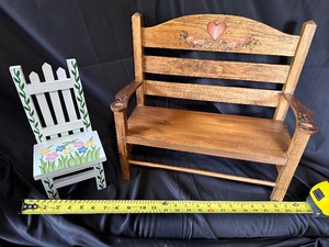 lot 108 image: Two Small Doll Benches