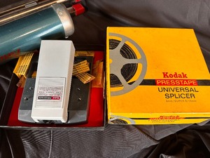 lot 112 image: Radiant Portable Movie Screen, Film Splicer, Vintage Film - The Little Rebel
