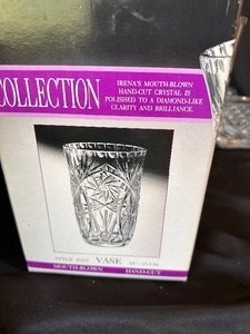 lot 131 image: Crystal Vase and Sleigh
