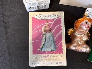 lot 167 image: Variety of Vintage Hallmark Keepsake BarbieAngel Ornaments