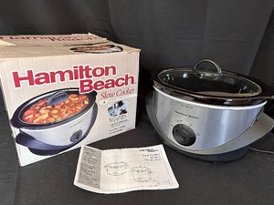 lot 179 image: Hamilton Beach 4 Qt Capacity Slow Cooker