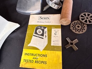 lot 184 image: Vintage Sears Meat Grinder