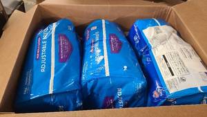 Box of Men and Womens adjustable briefs