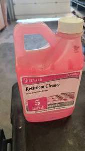 Bottle of Hillyard Restroom Cleaner