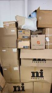 Pallet of unsold or abandoned merchandise