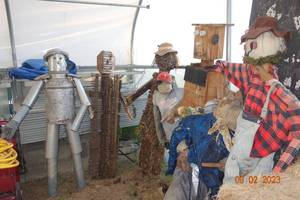 lot 105 image: 7 Scarecrows