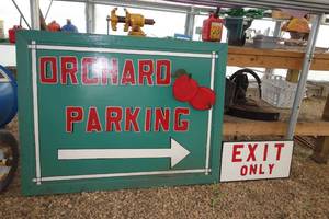 lot 107 image: Orchard Parking 51 x 39 and exit only sign