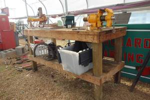 lot 139 image: Tool Bench with contents