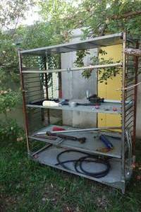 lot 160 image: Wheeled Cart Adjustable Shelves