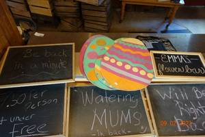 lot 257 image: Chalk boards and easter eggs
