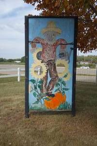 lot 21 image: Double sided cutout sign