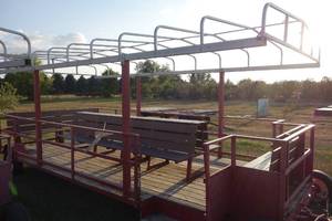 lot 9 image: 20 long wagon for tractor rides