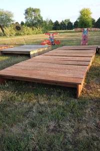 lot 47 image: 24 Benches used in outside ceremonies