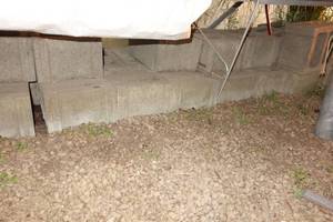 lot 99 image: Rights of Cinder Blocks inside the greenhouse