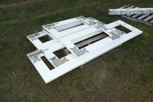 lot 277 image: UltraGuard Pallet of various swing gates for white fencing