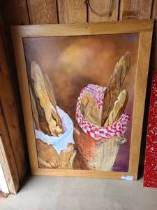 lot 215 image: Custom Baguette Painting