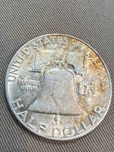 lot 20 image: 1959-D US FRANKLIN HALF DOLLAR