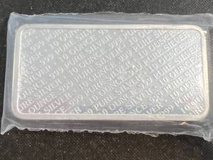 lot 52 image: 10 TROY OZ .999 FINE SILVER BUFFALO BAR