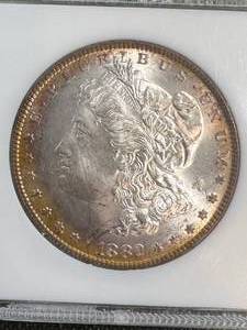 lot 56 image: 1882 US MORGAN SILVER DOLLAR PCI MS63PQ