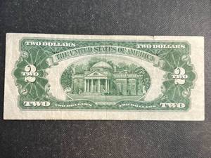 lot 91 image: $2 US RED SEAL NOTE