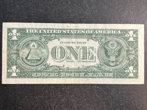 lot 96 image: $1 US BLUE SEAL SILVER CERTIFICATE 1957B