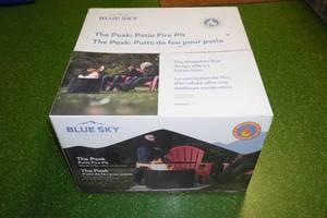 lot 1 image: Blue Sky The Peak Smokeless Patio Fire Pit with Spark Screen