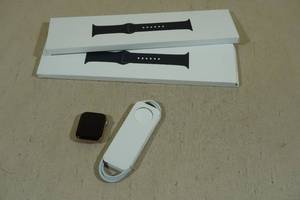 lot 2 image: Apple Watch Series 6 44mm Aluminum & Ceramic GPS Smart Watch with Two Sport Bands
