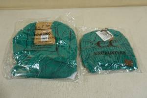 lot 31 image: C.C. Messy Bun Beanie with Infinity Scarf