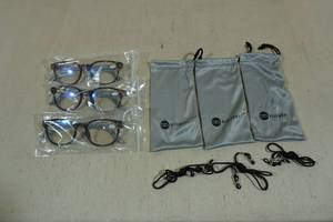 lot 42 image: 3 Pairs Bluemoky Blue Light Blocking Glasses 0.00