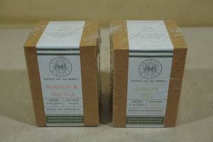 lot 82 image: Begonia and Bench Candles -Sunrise & Nectar, Ginger Tea