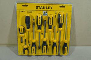 lot 132 image: Stanley 10 Piece Screwdriver Set