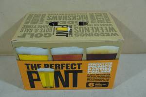 lot 187B image: The Perfect Pint 6-Piece Plastic Pint Glasses